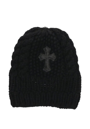 Chrome Hearts cross patch beanie - Black