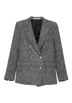 Tagliatore double-breasted checked blazer - Black