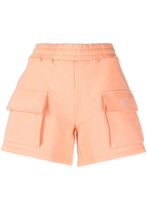 MSGM jersey-knit mini shorts - Orange