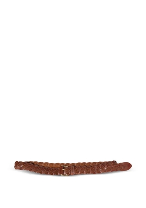 Miu Miu woven leather belt - Brown