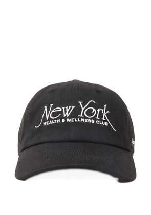 Sporty & Rich NY 94 embroidered cap - Black