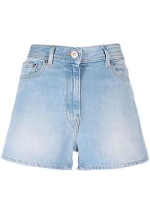 Versace Butterflies denim shorts - Blue
