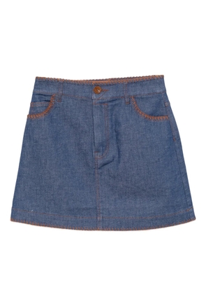 ZIMMERMANN Ascension denim miniskirt - Blue