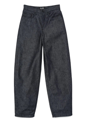 Mugler lace-up wide leg jeans - Blue