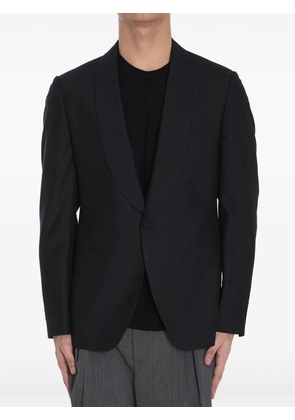 Lardini single-breasted silk blazer - Black