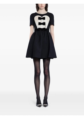 Valentino Garavani Crepe Couture bow-detail mini dress - Black
