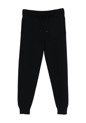 Drumohr ribbed-cuff wool track pants - Blue