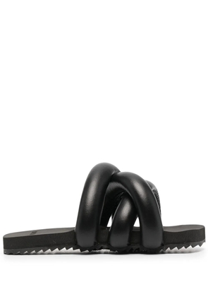 YUME YUME Tyre crossover-strap sandals - Black