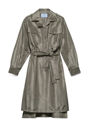 Prada taffeta midi dress - Green