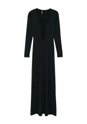 Kiki de Montparnasse echauffe open long gown - Black