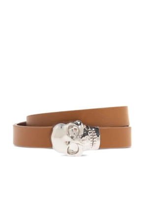 Alexander McQueen skull-appliqué bracelet - Silver
