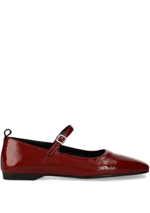 VAGABOND Delia patent leather ballet flats - Red