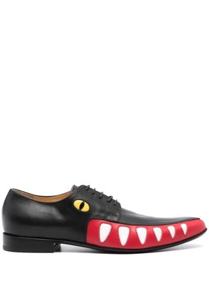 Walter Van Beirendonck Crocodile oxford shoes - Black