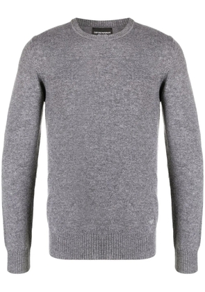 Emporio Armani fine-knit cashmere jumper - Grey