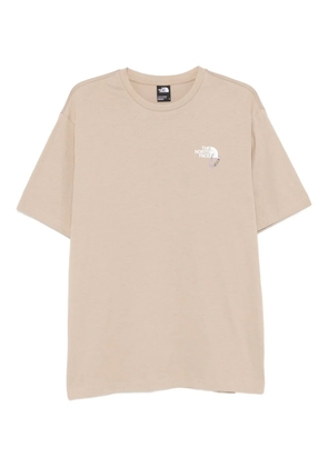 The North Face logo-embellished cotton T-shirt - Brown