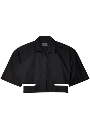 Jacquemus La Chemise Courte Bari shirt - Black