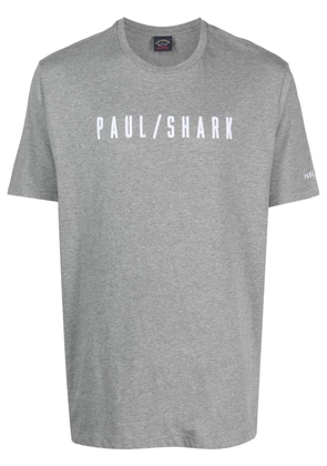 Paul & Shark logo-print cotton T-shirt - Grey