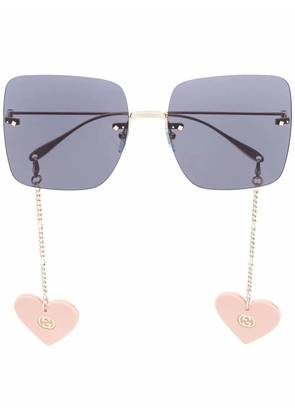 Gucci Eyewear oversized square-frame sunglasses - Blue