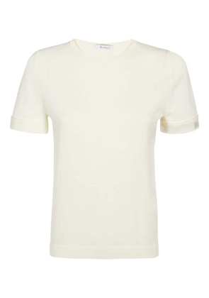 Max Mara logo-detail cotton T-shirt - White