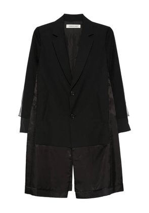 Undercover single-breasted coat - Black