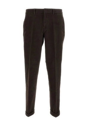 Fay cuffed cotton trousers - Brown