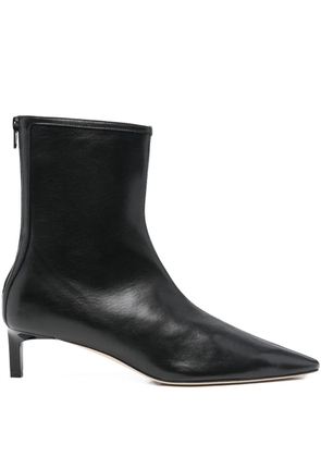 Dear Frances Topo pointed leather bootie - Black