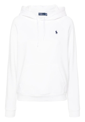 Polo Ralph Lauren embroidered-logo jersey hoodie - White
