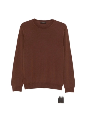 Zanone crew-neck sweater - Brown