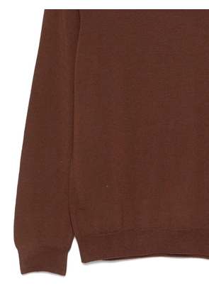 Zanone crew-neck sweater - Brown