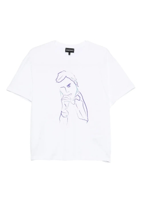 Emporio Armani graphic-print T-shirt - White