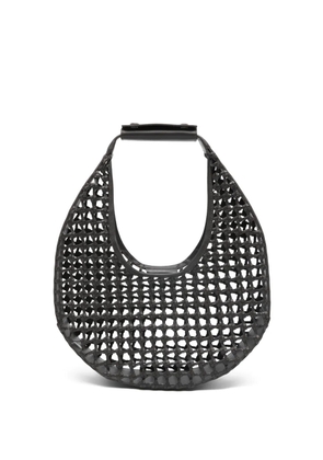 STAUD Moon woven tote bag - Brown