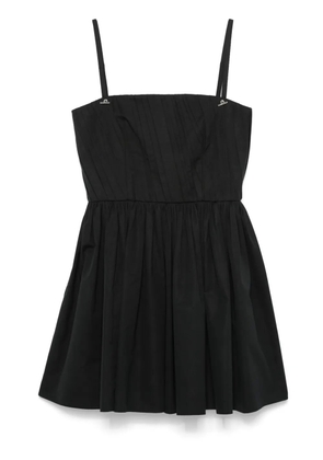 Alexander McQueen gathered mini dress - Black