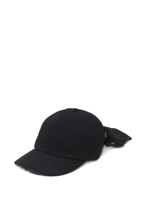 Ca4la bow-detail baseball cap - Black