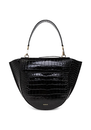 Wandler Mia crocodile-effect tote bag - Black
