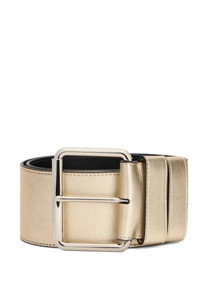 RED(V) eyelet-detail belt - Gold