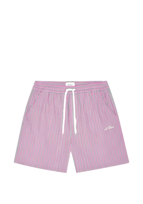 Les Deux Stan Seersucker striped swim shorts - Pink