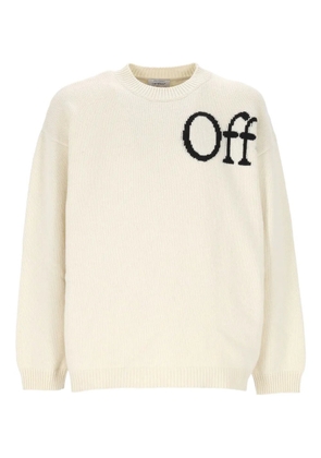 Off-White logo-detail sweater - Neutrals