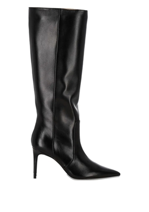 Stuart Weitzman leather pointed-toe knee-high boots - Black