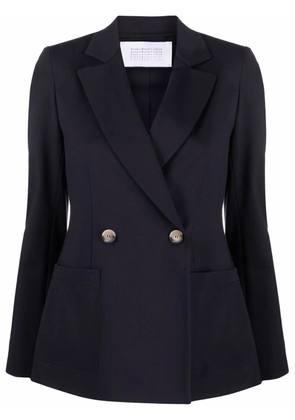 Harris Wharf London notched-lapel double-breasted jacket - Blue
