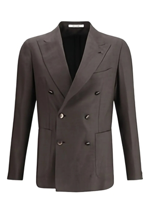 Tagliatore double-breasted patch-pocket blazer - Grey