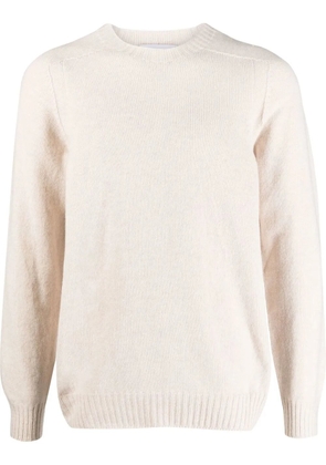 D4.0 ribbed-trim virgin-wool jumper - Neutrals