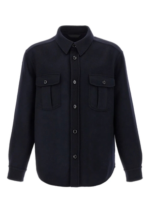 Brioni button-cuffed overshirt - Blue