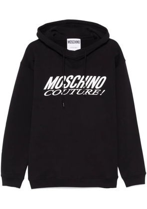 Moschino logo-print hoodie - Black