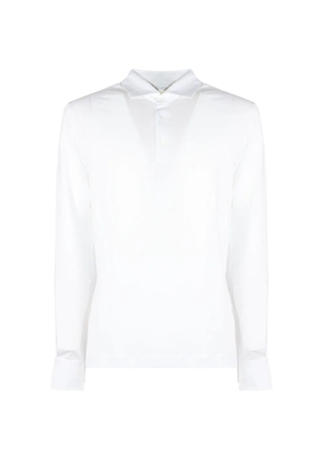 Cruciani long-sleeve polo shirt - White