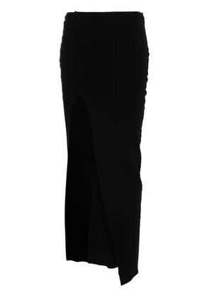 Rick Owens knitted midi skirt - Black