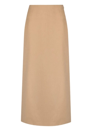 By Malene Birger Palomie wool midi skirt - Neutrals