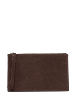 Orciani logo-stamp wallet - Brown
