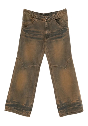 MADFRENZY cotton straight-leg jeans - Brown