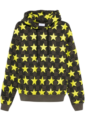 Off-White Stars AO Skate hoodie - Green