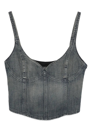 Balenciaga denim bustier top - Blue